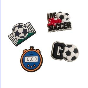 Soccer Jibbitz Charm Set of 4 Crocs Charms